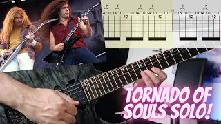 The mighty Tornado of Souls solo (with Guitar Tabs!) | Megadeth | Marty Friedman