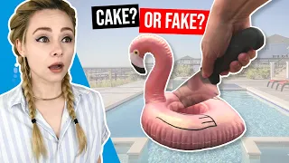 Making a Hyperrealistic Flamingo Pool Float CAKE