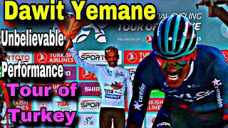 Dawit Yemane Unbelievable Performance In Tour Of Turkey Stage 5 | He Takes White Jersey #dawit#eri