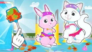 BEBÊS ALEX E LILY 🪠🥽 Aprendem como limpar a piscina