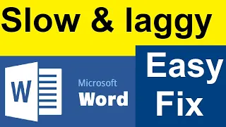 Microsoft word lagging windows 10-Fix all problems