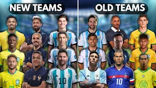 New Teams 🆚 Old Teams 🔥Ultra teams comparison 🔥(Messi, Neymar, Zidane, Mbappe, Ronaldinho, Benzema)🔥