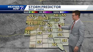 More clouds, mild Wednesday, rain chances return Thursday