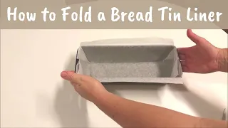 How to line a bread pan or cake tin with one piece of folded baking paper