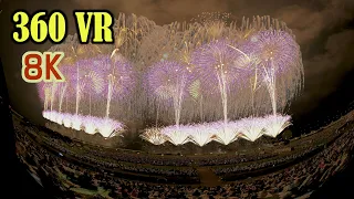 [ 8K 360VR ] 2022年8月3日 長岡花火 復興祈願フェニックス Full Dome Nagaoka Fireworks Phoenix