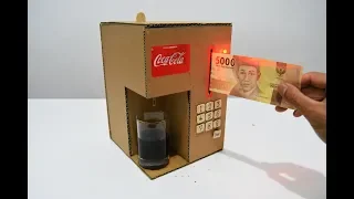 KEREN!MENYULAP KARDUS MENJADI MESIN PENJUAL MINUMAN COCA COLA OTOMATIS