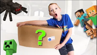 8 Year Old BEST MINECRAFT BOX OPENING EVER!