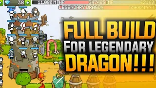 Grow Castle - Full Build For Beating Legendary Dragon For the First Time