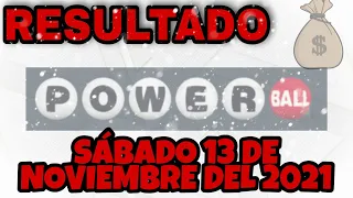 RESULTADOS POWERBALL DEL SÁBADO 13 DE NOVIEMBRE DEL 2021 $173,000,000/LOTERÍA DE ESTADOS UNIDOS