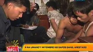 UB: 4 na umano'y miyembro ng Gapos gang, arestado sa Mandaluyong (031312)