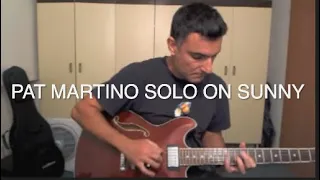 Pat Martino's solo on 'Sunny' transcription