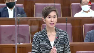 Manpower Minister Josephine Teo getting emotional when speaking on the issue of jobs