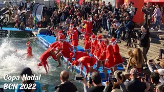 Swimming Santa Claus at Copa Nadal 2022 Barcelona: Christmas Day Swim Race