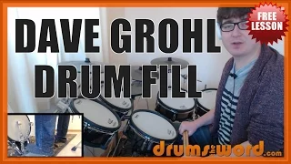 ★ Dave Grohl (Signature Fill) ★ FREE Drum Lesson | How To Play Drum FILL