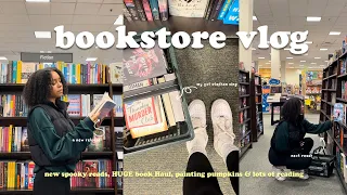 *cozy* fall bookstore vlog🕯️🧸🍂spend the day book shopping at barnes & noble with me + HUGE book haul