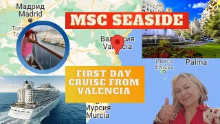 MSC SEASIDE.VALENCIA.First day cruise.Landing on the liner.