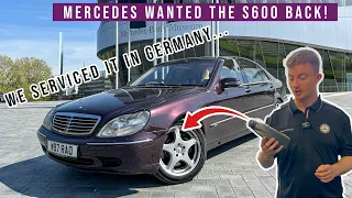 Why Did Mercedes Want My V12 S600 Back?! - Servicing The W220 🔧