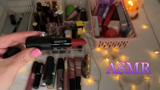 ASMR💄ВСЕ МОИ ПОМАДЫ БЛЕСКИ БАЛЬЗАМЫ ДЛЯ ГУБ👄😴РЕЛАКС ТРИГГЕРЫ МУРАШКИ🫠СВОТЧИ ВСЕХ ПОМАД И БЛЕСКОВ!