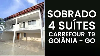 Sobrado com 4 Suítes, 346 m², à venda próximo ao Carrefour Av. T9 - Goiânia/GO