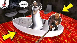 Floor is Lava in Granny's house  ★ Funny Animation Granny, Grandpa, Ice Scream vs Aliashraf