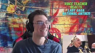 Voice Teacher Reacts to Lady Gaga - National Anthem (Live)