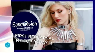 Eurovision 2019: first rehearsal - my top 9 (04/05/2019 - semifinal 1)