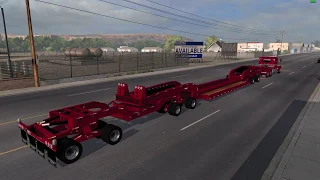 Cozad 9 Axle Rear Steer - American Truck Simulator - Beacon Light Testing