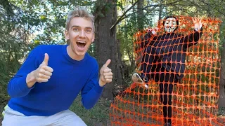 TRAPPED GAME MASTER at TOP SECRET ABANDONED LOCATION!! (exploring for mystery clues and riddles)