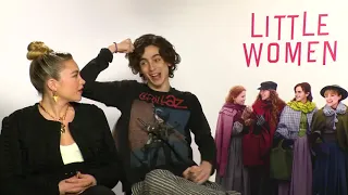 Conversation with Timothée  Chalamet and Florence Pugh about bickering with their siblings