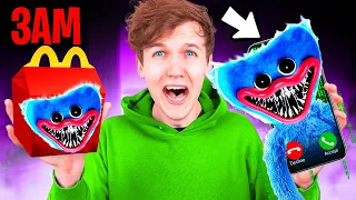 DO NOT ORDER POPPY PLAYTIME HAPPY MEAL FROM MCDONALDS AT 3AM!? (HUGGY WUGGY ATTACKED US)