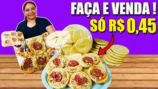 Fiz 60 Mini Pizzas com Apenas 1 QUILO de Trigo FAÇA e VENDA MUITO ! Passo a Passo COMPLETO !