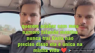 Felipe becari: tentaram acabar com meu namoro nunca traí a Carla não preciso disso 😡