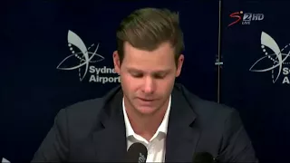 Steve Smith break down in press conference after returning from capetown by epic cricket