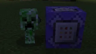 How to make a baby creeper using a command block