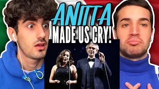 ITALIANS React 🇮🇹 Anitta, Andrea Bocelli - Vivo Per Lei (Live in Brazil)