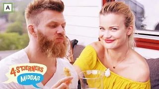 4-stjerners middag | Sandra Lyng får Emil Meek til å spise habanero | discovery+ Norge