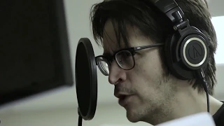 Mark Meer recording Commander Shepard's lines at Pixel Blue College