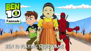 NMT Cartoon | Ben 10 Playing Squid Game | Squid Game Animation. 어몽어스 오징어 게임