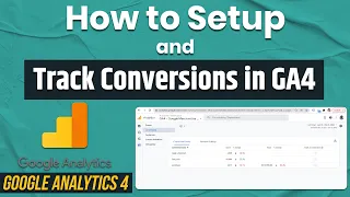 How to Set up Conversions in Google Analytics 4 |  GA4 Conversion Tracking | #GA4 #Googleanalytics4