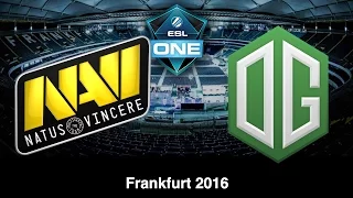 NAVI vs OG GAME 3 GRAND FINAL ESL ONE FRANKFURT 2016