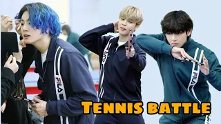 BTS Table Tennis 🏓 game // Hindi dubbing // Jhope love spider Man // bts run ep139