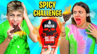 We ATE The SPICIEST CHIP in the WORLD!! Carolina Reaper Challenge 🥵