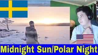American Reacts Living with the Dark Winters in Sweden | Midnight sun & Polar night