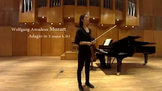 Mozart Adagio in E Major K 261