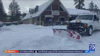 Storm brings snow to Big Bear