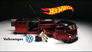Volkswagen T1 Trailer  Camper Bus Custom Hot Wheels