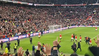 Manchester Derby! Full Time Celebrations | United 2-1 City | | Bruno Casemiro Varane Haaland MUFC