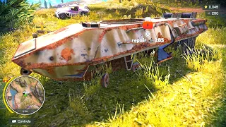 Building Peacemaker The Amphibious Tank From Wreck | Off The Road Unleashed Nintendo Switch Gameplay