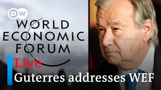 Live: UN Secretary General Guterres special address to the WEF plenary | WEF 2023