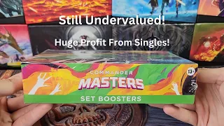 Commander Masters Set Booster Opening - EV Still Higher Than Box Price! (prices displayed)